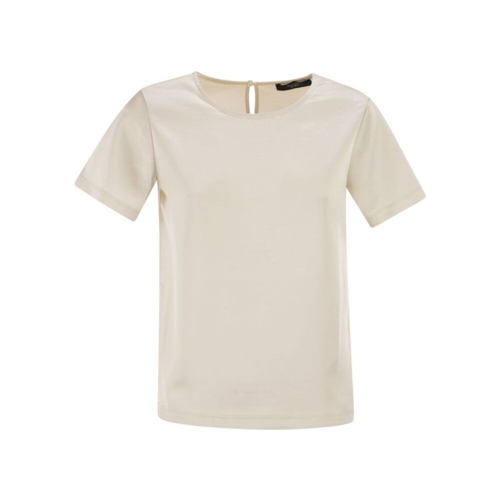 Weekend Maxmara Women Wkdzona - Satin And Jersey T-Shirt